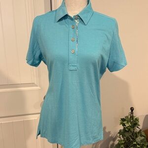 Magnolia Lane Women’s Aqua Polo Golf Shirt